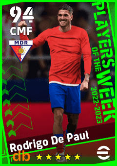 Rodrigo De Paul — CMF, OVR 94, MAX 94