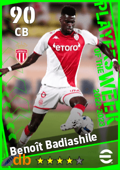 Benoît Badiashile — CB, OVR 90, MAX 90