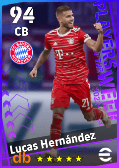 Lucas Hernández — CB, OVR 94, MAX 94