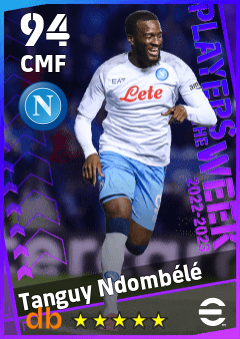 Tanguy Ndombélé — CMF, OVR 94, MAX 94