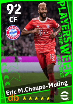 Eric M.Choupo-Moting — CF, OVR 92, MAX 92