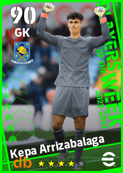 Kepa Arrizabalaga — GK, OVR 90, MAX 90