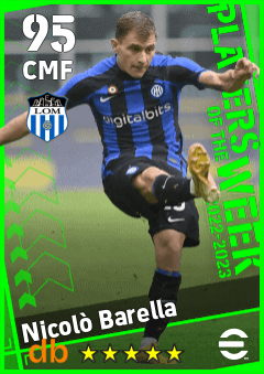 Nicolò Barella — CMF, OVR 95, MAX 95