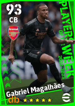Gabriel Magalhães — CB, OVR 93, MAX 93