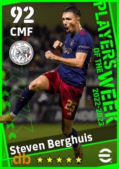 Steven Berghuis eFootball player card