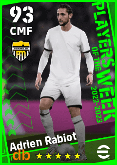 Adrien Rabiot eFootball player card