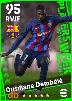 Ousmane Dembélé eFootball player card