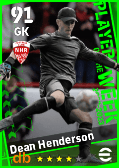 Dean Henderson eFootball player card