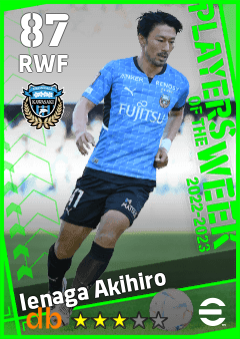 Ienaga Akihiro — RWF, OVR 87, MAX 87