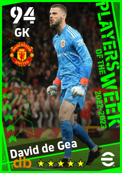 David de Gea — GK, OVR 94, MAX 94