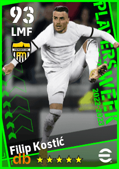 Filip Kostić eFootball player card
