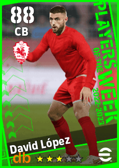 David López — CB, OVR 88, MAX 88