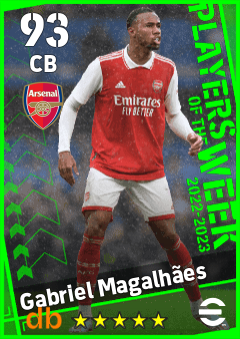 Gabriel Magalhães — CB, OVR 93, MAX 93