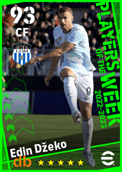 Edin Džeko — CF, OVR 93, MAX 93