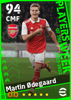 Martin Ødegaard — CMF, OVR 94, MAX 94
