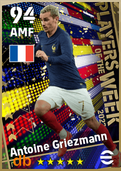 Antoine Griezmann — AMF, OVR 94, MAX 94