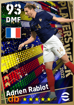 Adrien Rabiot eFootball player card