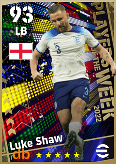 Luke Shaw — LB, OVR 93, MAX 93