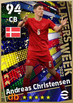 Andreas Christensen — CB, OVR 94, MAX 94