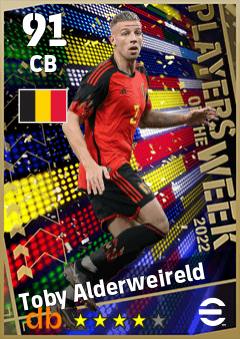 Toby Alderweireld — CB, OVR 91, MAX 91