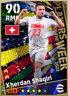 Xherdan Shaqiri — RMF, OVR 90, MAX 90