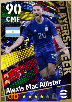 Alexis Mac Allister eFootball player card