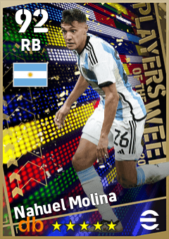 Nahuel Molina — RB, OVR 92, MAX 92