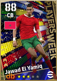 Jawad El Yamiq — CB, OVR 88, MAX 88