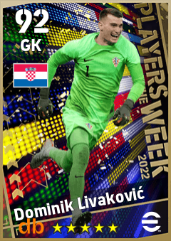Dominik Livaković — GK, OVR 92, MAX 92