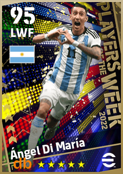 Ángel Di María — LWF, OVR 95, MAX 95
