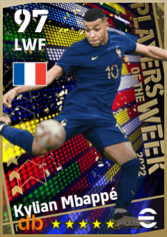 Kylian Mbappé eFootball player card
