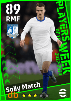 Solly March — RMF, OVR 89, MAX 89