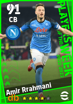 Amir Rrahmani — CB, OVR 91, MAX 91