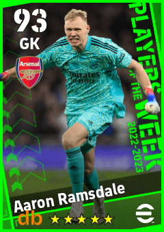 Aaron Ramsdale — GK, OVR 93, MAX 93