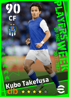 Kubo Takefusa — CF, OVR 90, MAX 90