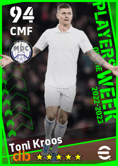 Toni Kroos — CMF, OVR 94, MAX 94