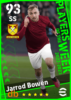 Jarrod Bowen — SS, OVR 93, MAX 93