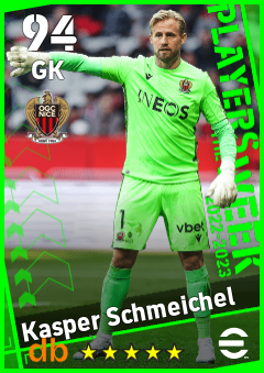 Kasper Schmeichel — GK, OVR 94, MAX 94