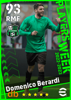 Domenico Berardi — RMF, OVR 93, MAX 93