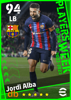 Jordi Alba — LB, OVR 94, MAX 94