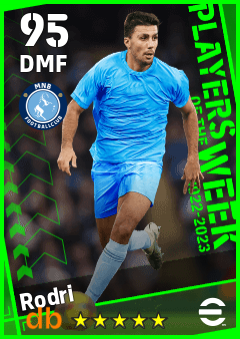 Rodri — DMF, OVR 95, MAX 95