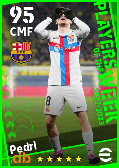 Pedri eFootball player card