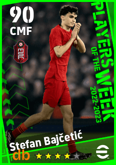 Stefan Bajčetić — CMF, OVR 90, MAX 90