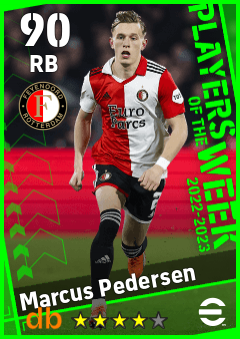 Marcus Pedersen — RB, OVR 90, MAX 90