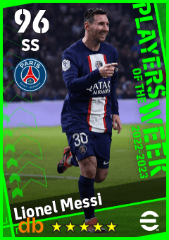 Lionel Messi — SS, OVR 96, MAX 96