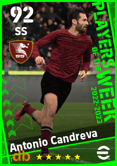 Antonio Candreva — SS, OVR 92, MAX 92