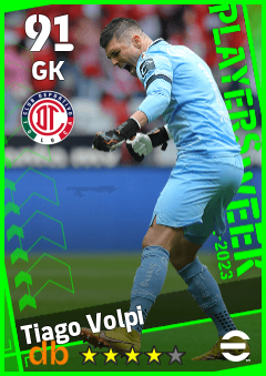 Tiago Volpi — GK, OVR 91, MAX 91