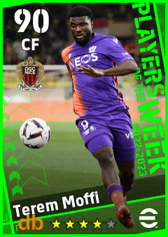 Terem Moffi — CF, OVR 90, MAX 90