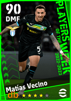Matías Vecino — DMF, OVR 90, MAX 90