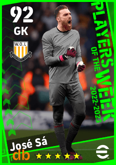 José Sá eFootball player card
